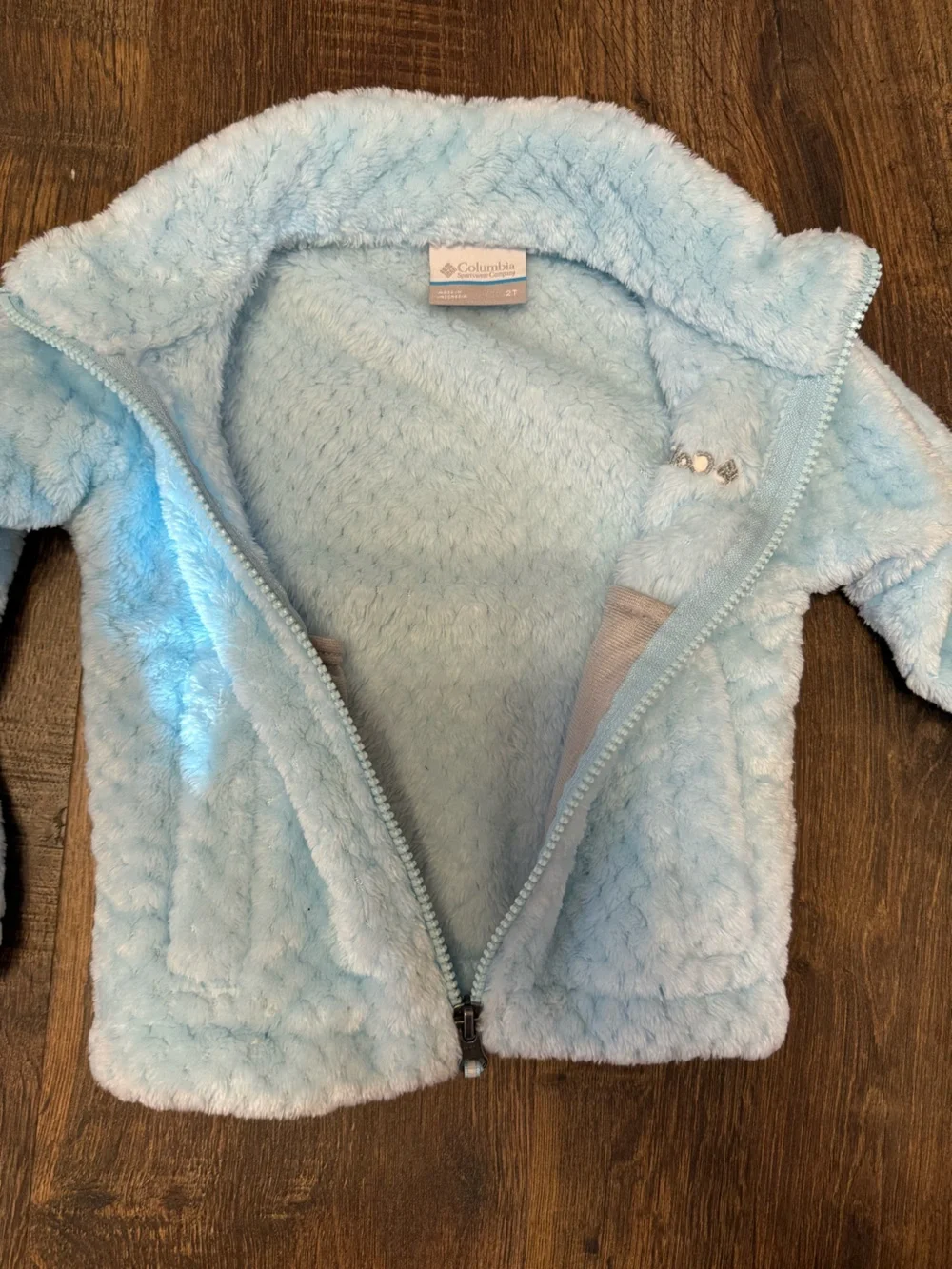 Carter's Pale Blue Plush Sherpa Jacket